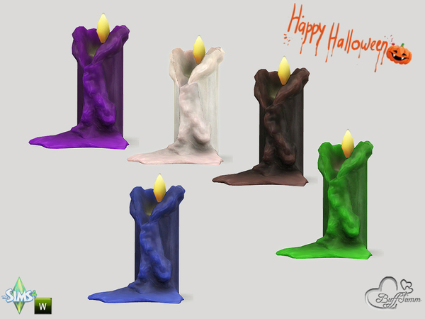 Sims 4 — Happy Halloween Candle 01 by BuffSumm — Part of the *Happy Halloween 2015* Set!