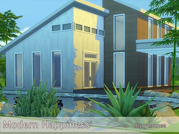 Sims 4 — Modern Happiness by yvonnee2 — Happy New Year 2016 ! Modern , comfortable and very beautiful house for new