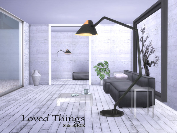 Sims 4 — Living Room - Loved Things by ShinoKCR — A Set with objects I saw, loved and wanted to have in Game -Couch with