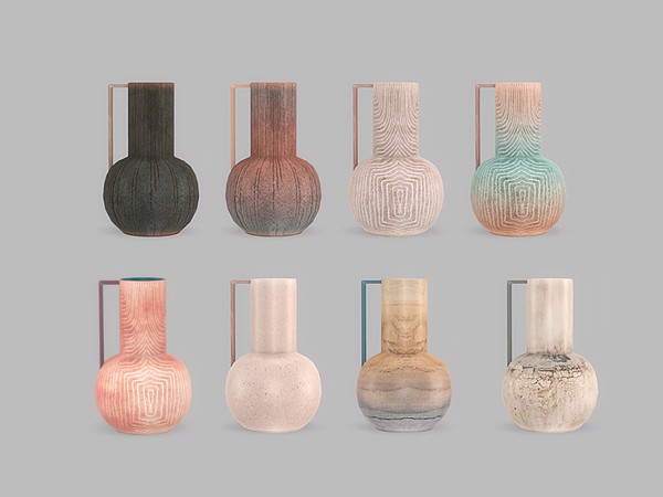 Sims 4 — Living Kara - Vase1 by ung999 — Living Kara Vase1 Color Options : 8 Located at : Decor / clutter