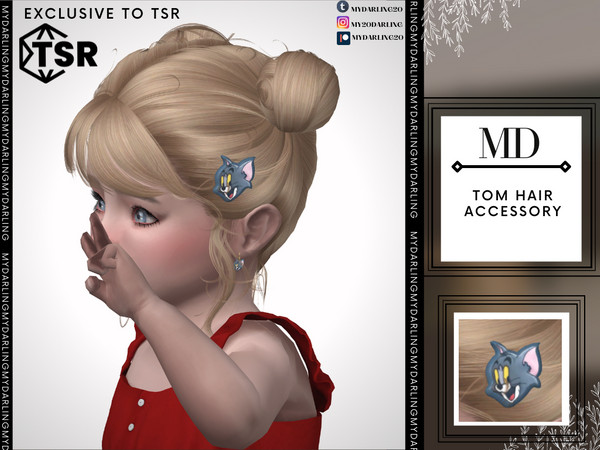 Sims 4 — TOM HAIR ACCESSORY TODDLER by Mydarling20 — new mesh base game compatible all lods all maps 1 color The texture