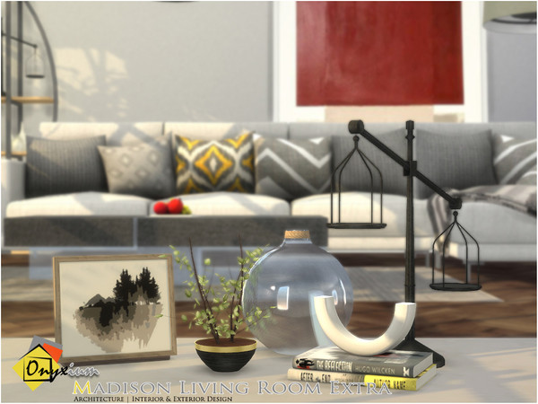 Sims 4 — Madison Living Room Extra by Onyxium — Onyxium@TSR Design Workshop Living Room Collection | Belong To The 2022
