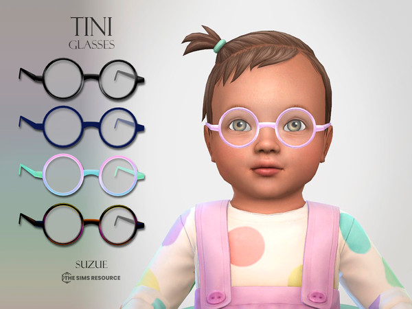 Sims 4 — Tini Glasses Infant by Suzue — -New Mesh (Suzue) -10 Swatches -For Female and Male -HQ Compatible