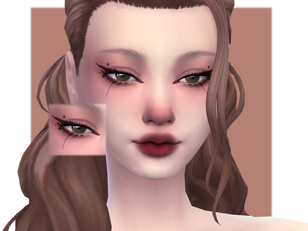 Sims 4 — Silk Moth Eyeliner by Sagittariah — base game compatible