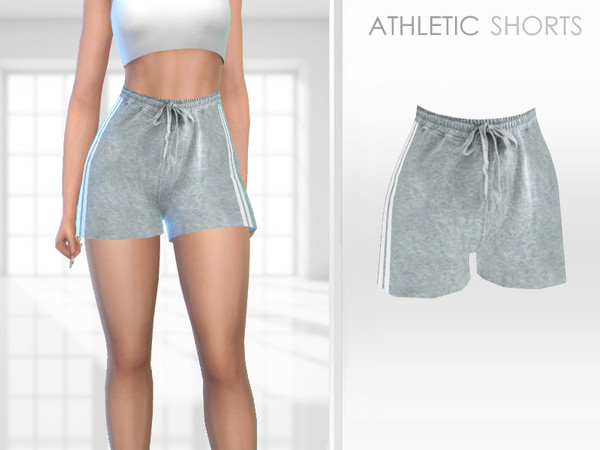Sims 4 — Athletic Shorts by Puresim — Athletic Shorts for Female sims.
