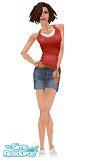 Sims 1 — Summertime Blues - 11 by frisbud — Part of my Summertime Blues set. Layered tanks tops paired with denim shorts